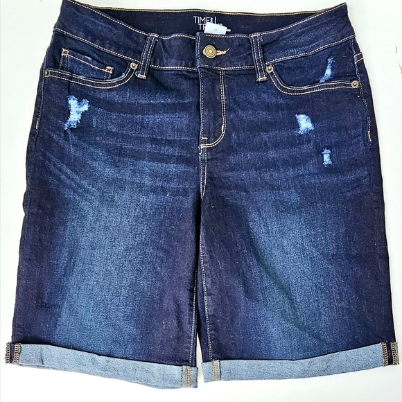 Size 10 Dark Blue Jean Shorts - Picture 1 of 4